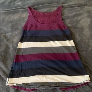 Lululemon Athletica Pink and Blue Sleeveless Tank Top
